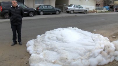 Rögarlardan köpük sızdı