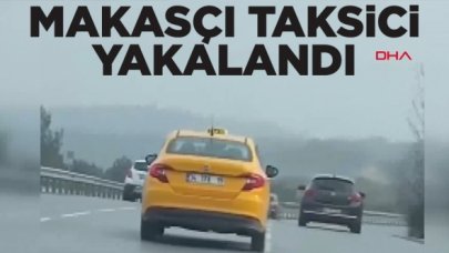 Arnavutköy'deki makasçı taksici yakalandı