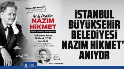 İBB büyük şairi anıyor: İyi ki Doğdun Nazım Hikmet