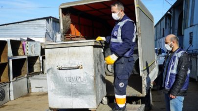 Kartal'da konteynerlere yerinde çözüm