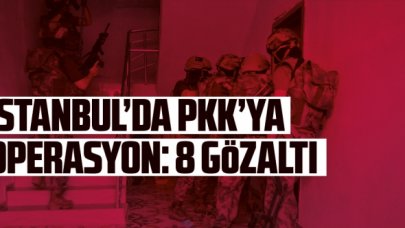 İstanbul'da PKK'ya yönelik operasyon: 8 gözaltı
