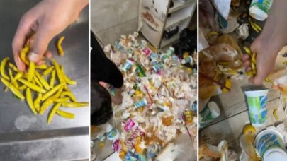 Tantunicide akıl almaz manzara: Çöpe atılan yiyeceklerin servis edilmesini istedi