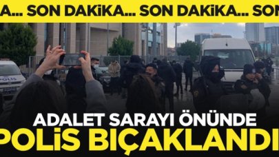 Çağlayan Adalet Sarayı'nda polise bıçaklı saldırı
