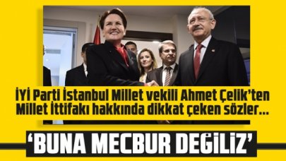 İYİ Parti'li Ahmet Çelik'ten masayı dağıtacak sözler: CHP'yle ittifak kurmaya mecbur değiliz