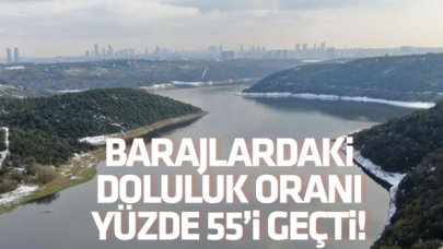 İstanbul'daki barajların doluluk oranı yüzde 55'in üzerinde