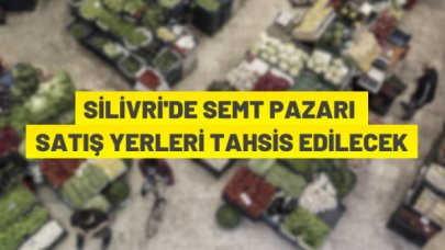 Maviyelken semt pazarında satış yeri tahsisi
