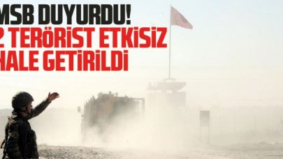 MSB: 2 PKK/YPG'li terörist etkisiz hale getirildi