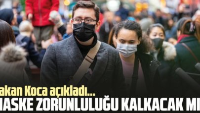 Maske takma zorunluluğu kalkacak mı? Bakan Koca'dan açıklama