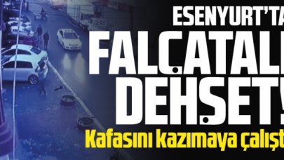 Esenyurt'ta falçatalı dehşet; Kafasını kesmeye çalıştılar