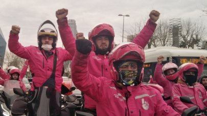 İşçiler hak mücadelesi verdi