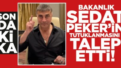 Adalet Bakanlığı, BAE'den Sedat Peker'in tutuklanmasını talep etti!