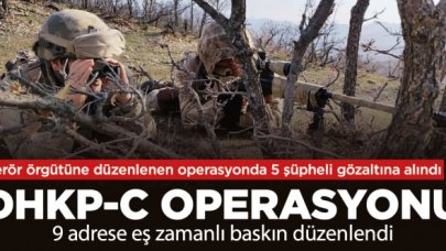 İstanbul'da DHKP/C operasyonu; 5 gözaltı