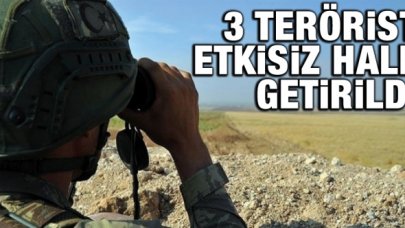 MSB: 3 PKK/YPG'li terörist etkisiz hale getirildi