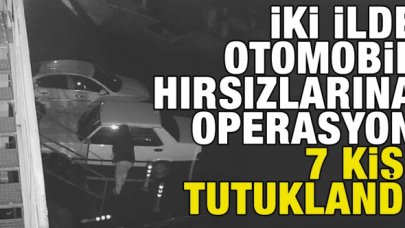 Otomobil hırsızlığı çetesine operasyon: 7 şüpheli tutuklandı