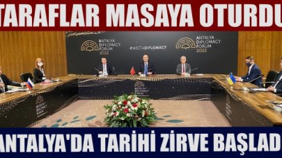 Antalya’da tarihi zirve başladı