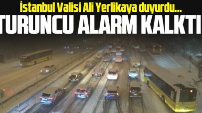 İstanbul'da turuncu alarm kalktı