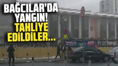 Bağcılar'da yangın! İşçiler tahliye edildi
