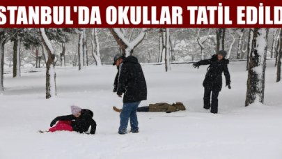 İstanbul'da okullar tatil edildi