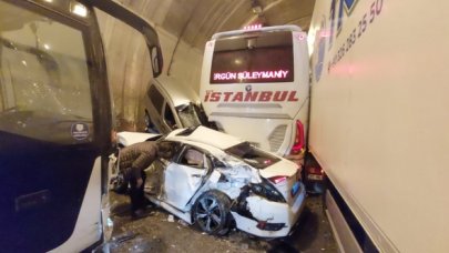 Bolu Dağı Tüneli’nde 18 araç çarpıştı: 31 yaralı