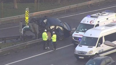 15 Temmuz Şehitler Köprüsü çıkışında kaza