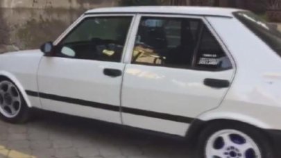 Plakasız araçla drifte ceza