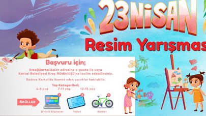 Kartal Belediyesi’nden 23 Nisan’a Özel Ödüllü Resim ve Şiir Yarışması