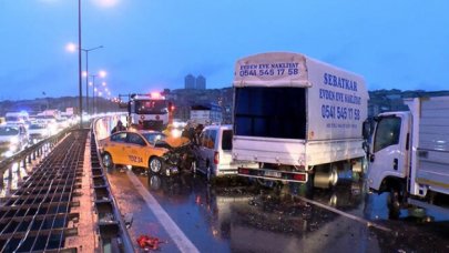 TEM Otoyolu'nda zincirleme kaza: 1 yaralı