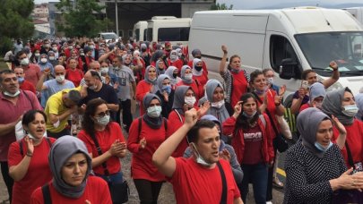 ETF Tekstil işçileri maaşını istiyor