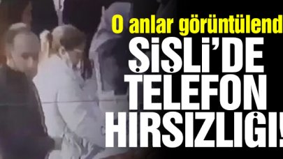 Şişli'deki pazarda cep telefonu hırsızlığı