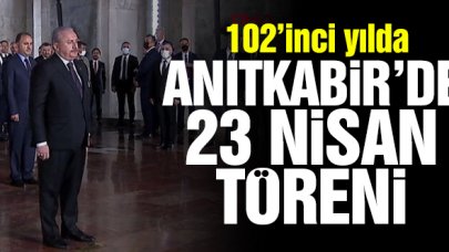 Anıtkabir'de 23 Nisan töreni