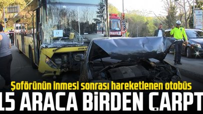 15 araca birden çarptı!