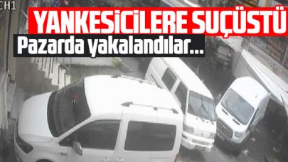 Arnavutköy'de pazardaki yankesicilere suçüstü