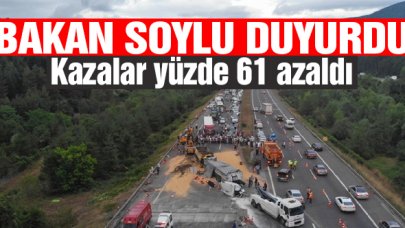 Bakan Süleyman Soylu: Bu bayram can kaybı oranı yüzde 61 azaldı