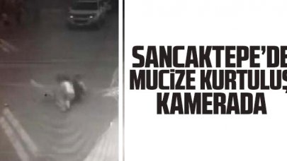 Sancaktepe’de üzerinden cip geçen çocuğun muzice kurtuluşu kamerada