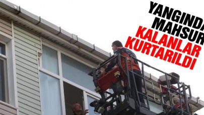 Ümraniye'deki yangında mahsur kalanlar kurtarıldı