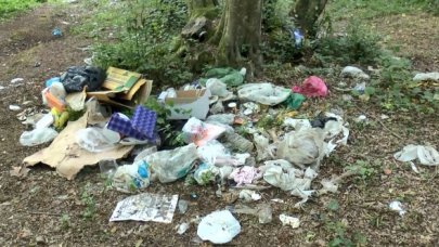 Piknik bitti çöpler kaldı