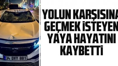 Yolun karşısına geçmek isteyen yaya, kazada hayatını kaybetti