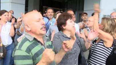 Esenyurt Belediyesi önünde eylem