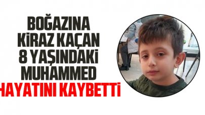 Sultanbeyli’de boğazına kiraz kaçan 8 yaşındaki Muhammed öldü