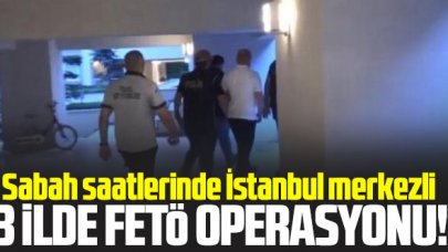 İstanbul merkezli 3 ilde FETÖ operasyonu: 17 kişi yakalandı