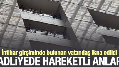 Çağlayan Adliyesi'nde intihar girişimi