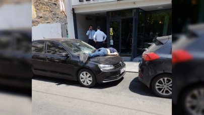 8'inci aşağı kattan düştü