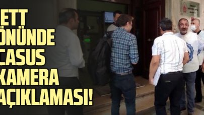 İETT önünde "casus kamera" açıklaması