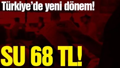 Türkiye’de şaşal su 68 TL!