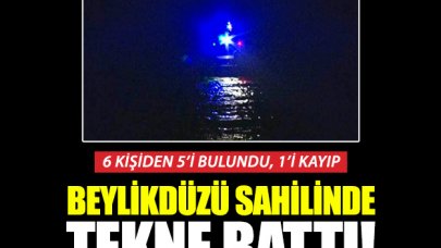 Beylikdüzü sahilinde tekne battı: 5 kişi son anda kurtuldu, 1 kişi aranıyor