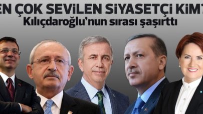 En beğenilen siyasetçi belli oldu! Kemal Kılıçdaroğlu'nun sıralaması şaşırttı