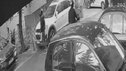 Beykoz'daki motosiklet kazası kamera ile görüntülendi