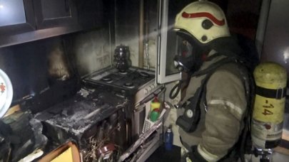 Avcılar'da bulaşık makinesinden yangın çıktı!