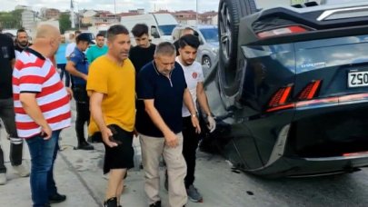 Arnavutköy'de otomobil kazası : 3 yaralı