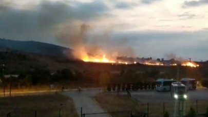 Tuzla Piyade Okulu'nda korkutan yangın